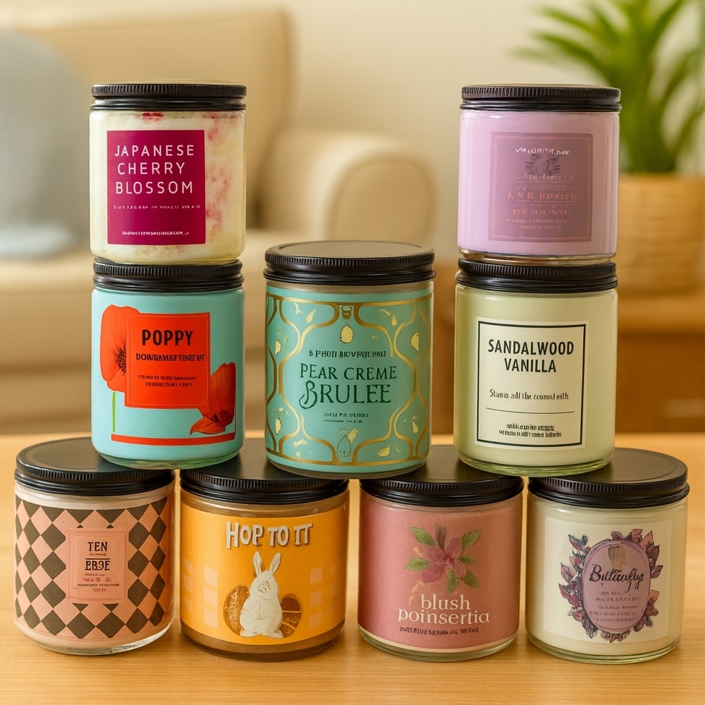 Bath & Body Works Single Wick Candles – Assorted Scents – Home Fragrance 